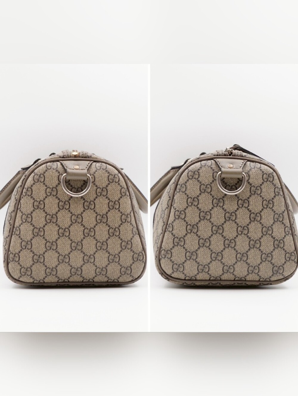 CI11 ❤️ Gucci GG Monogram Coated Canvas Boston - Picture 8 of 15